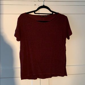 Rag & bone maroon tee